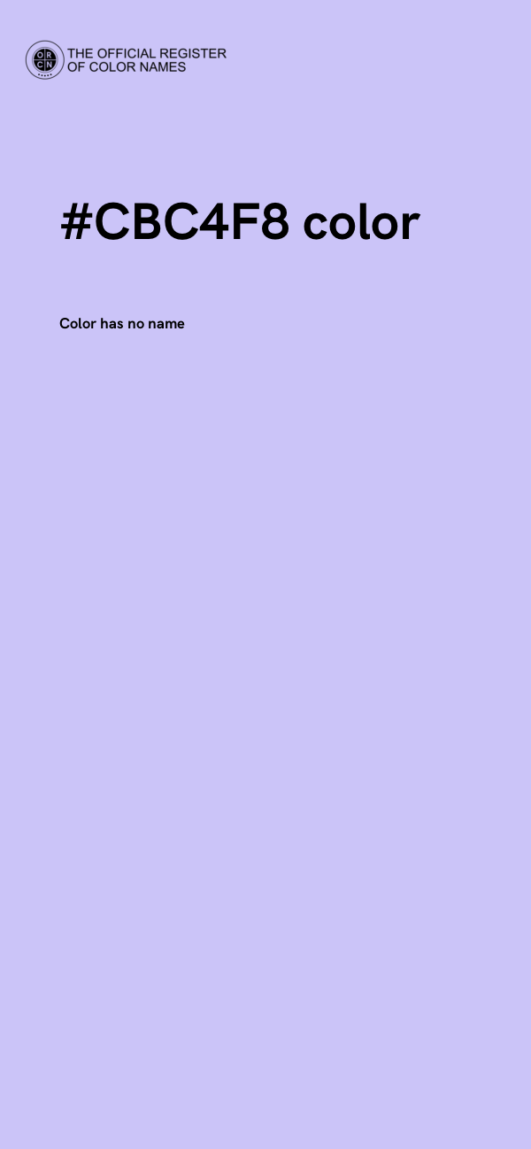 #CBC4F8 color image