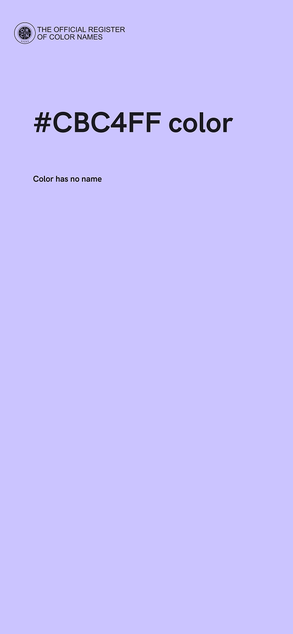 #CBC4FF color image