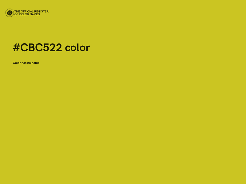 #CBC522 color image