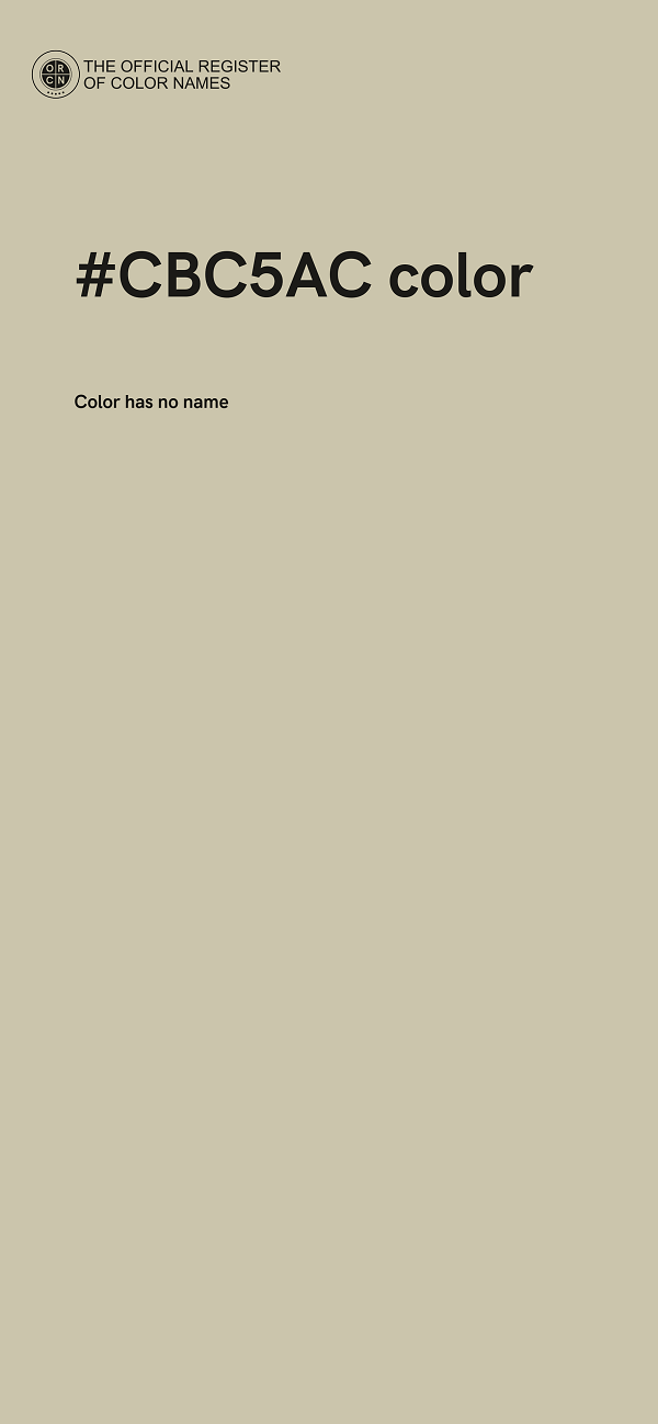 #CBC5AC color image