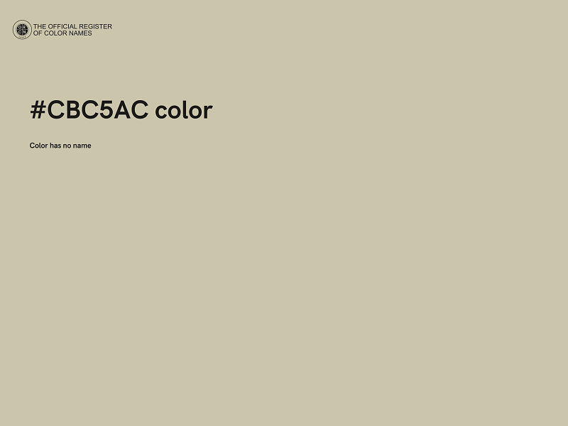 #CBC5AC color image