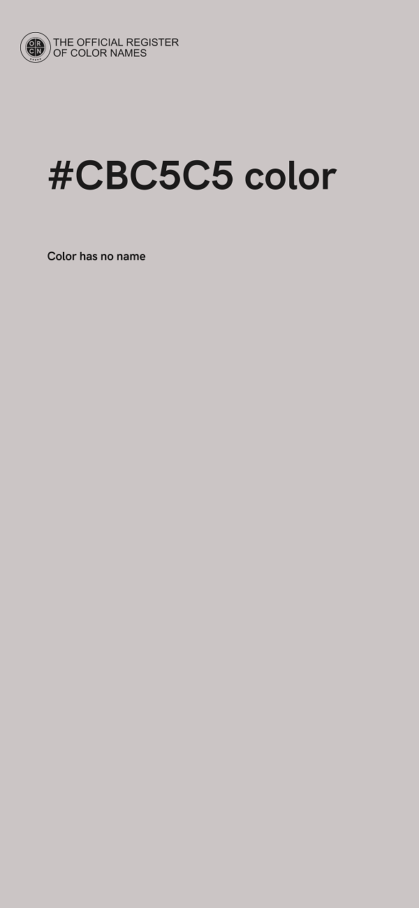 #CBC5C5 color image