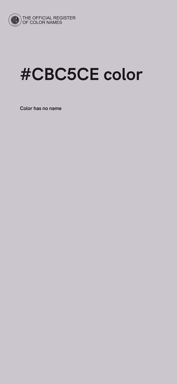 #CBC5CE color image