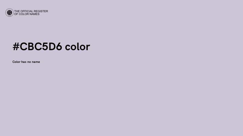 #CBC5D6 color image