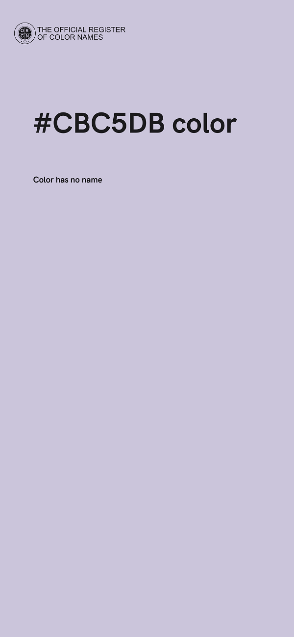 #CBC5DB color image