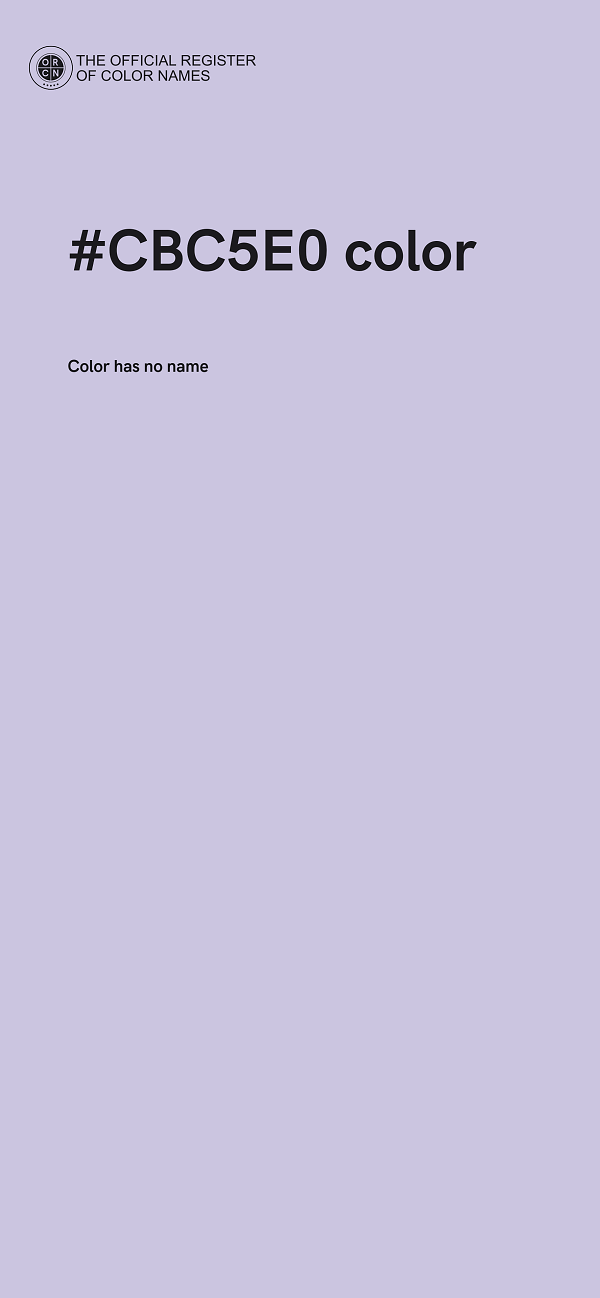 #CBC5E0 color image