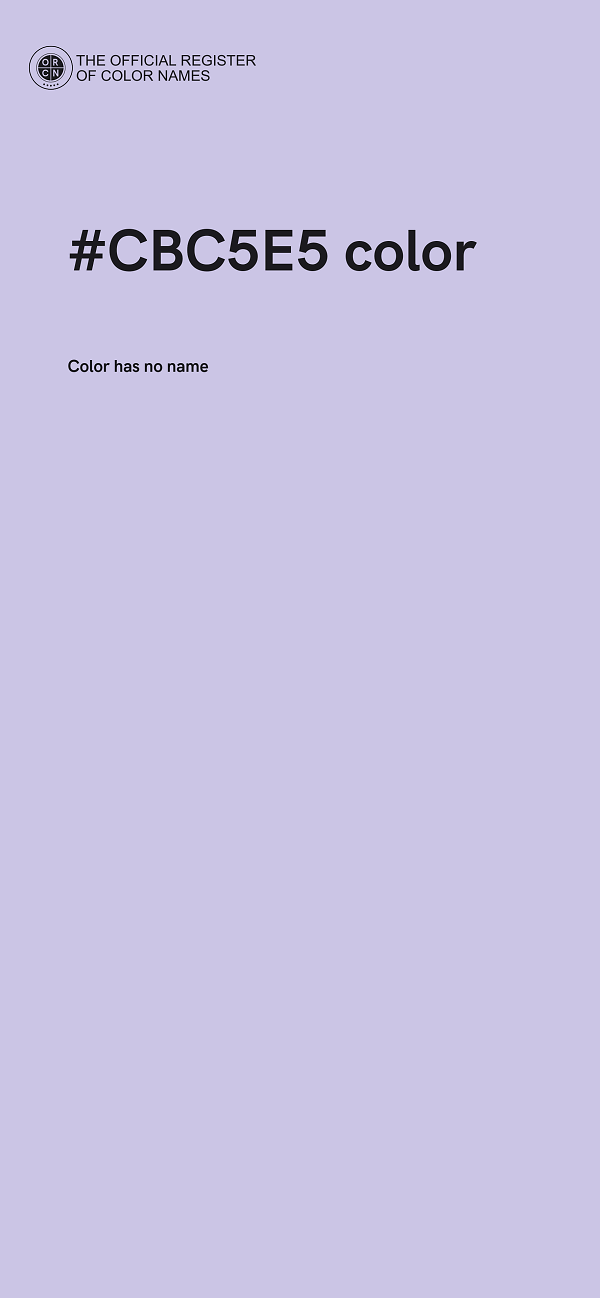 #CBC5E5 color image