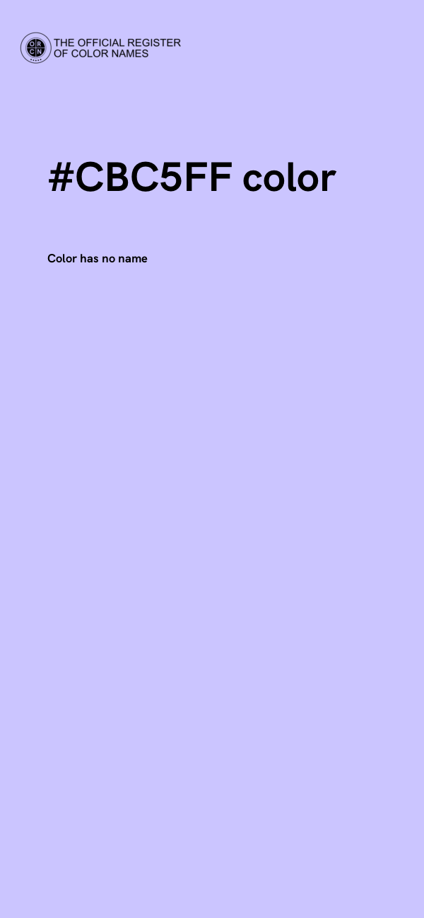 #CBC5FF color image