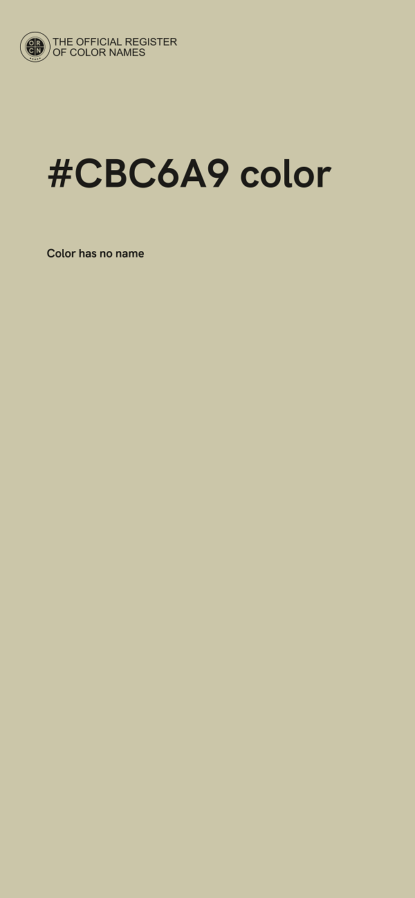 #CBC6A9 color image