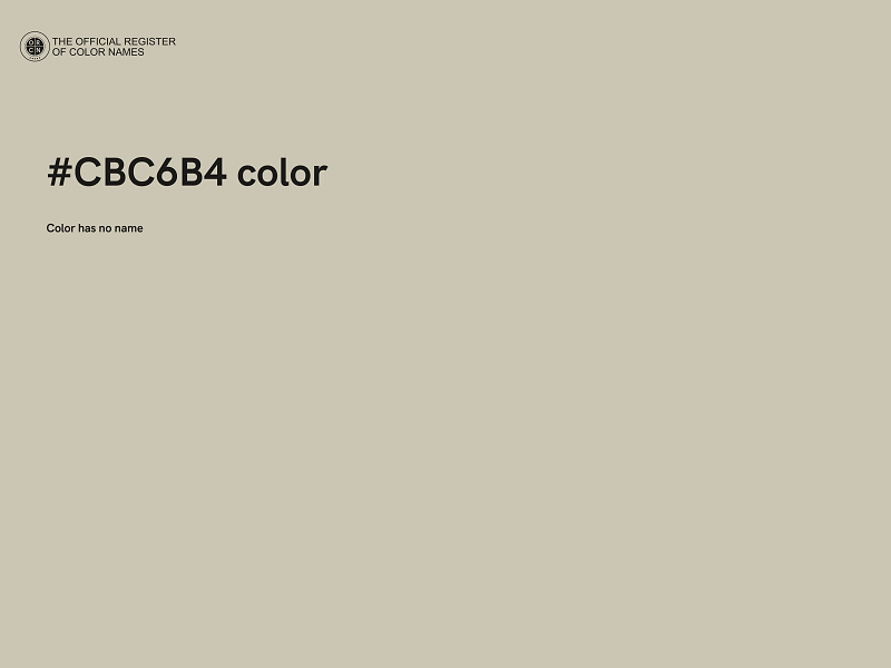 #CBC6B4 color image