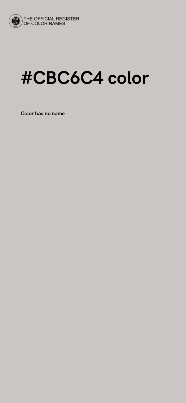#CBC6C4 color image