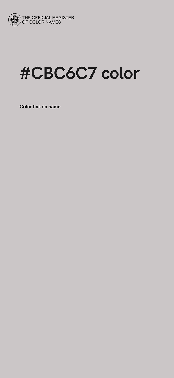 #CBC6C7 color image