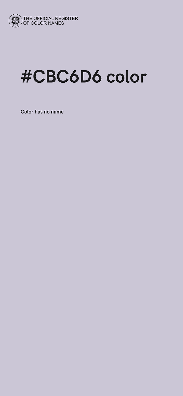 #CBC6D6 color image