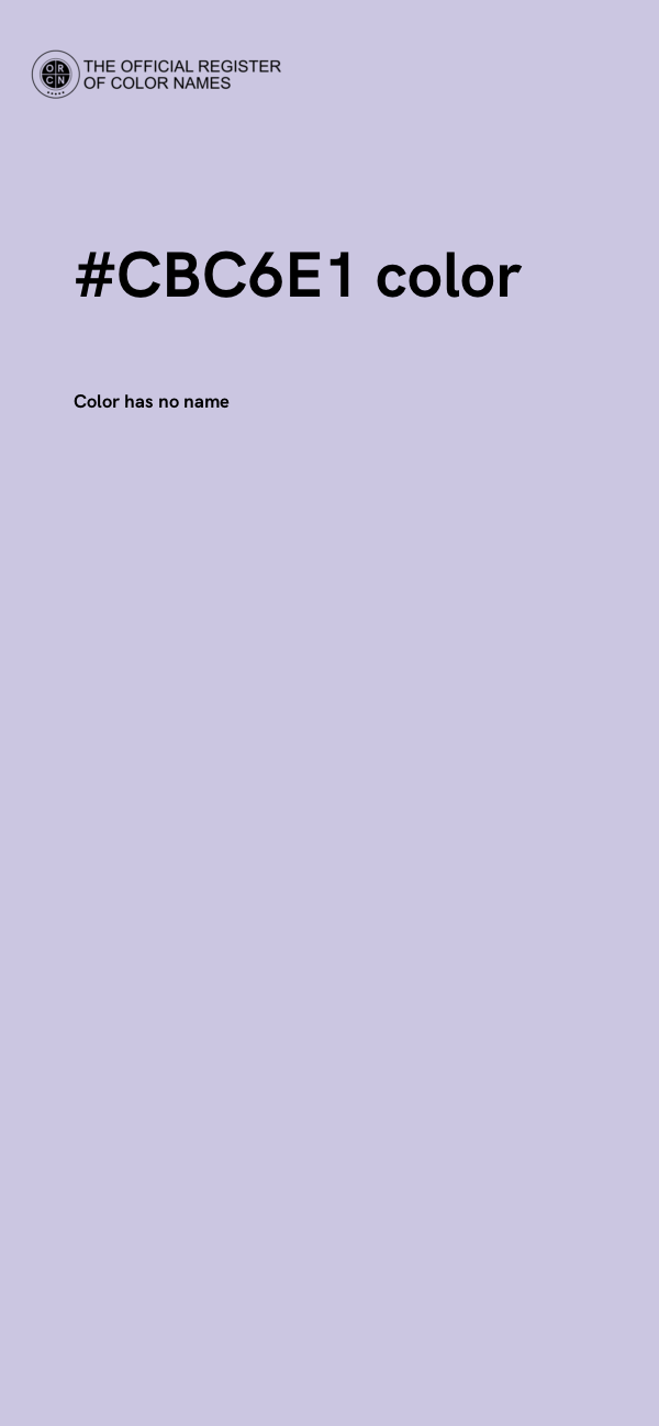 #CBC6E1 color image