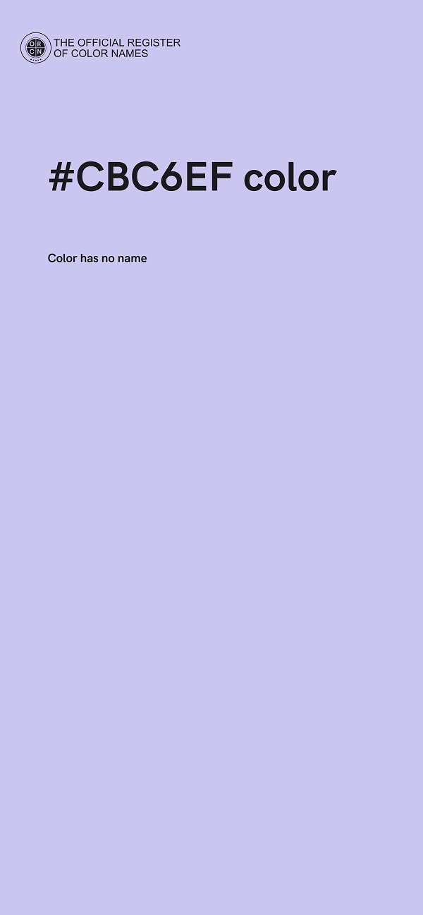 #CBC6EF color image