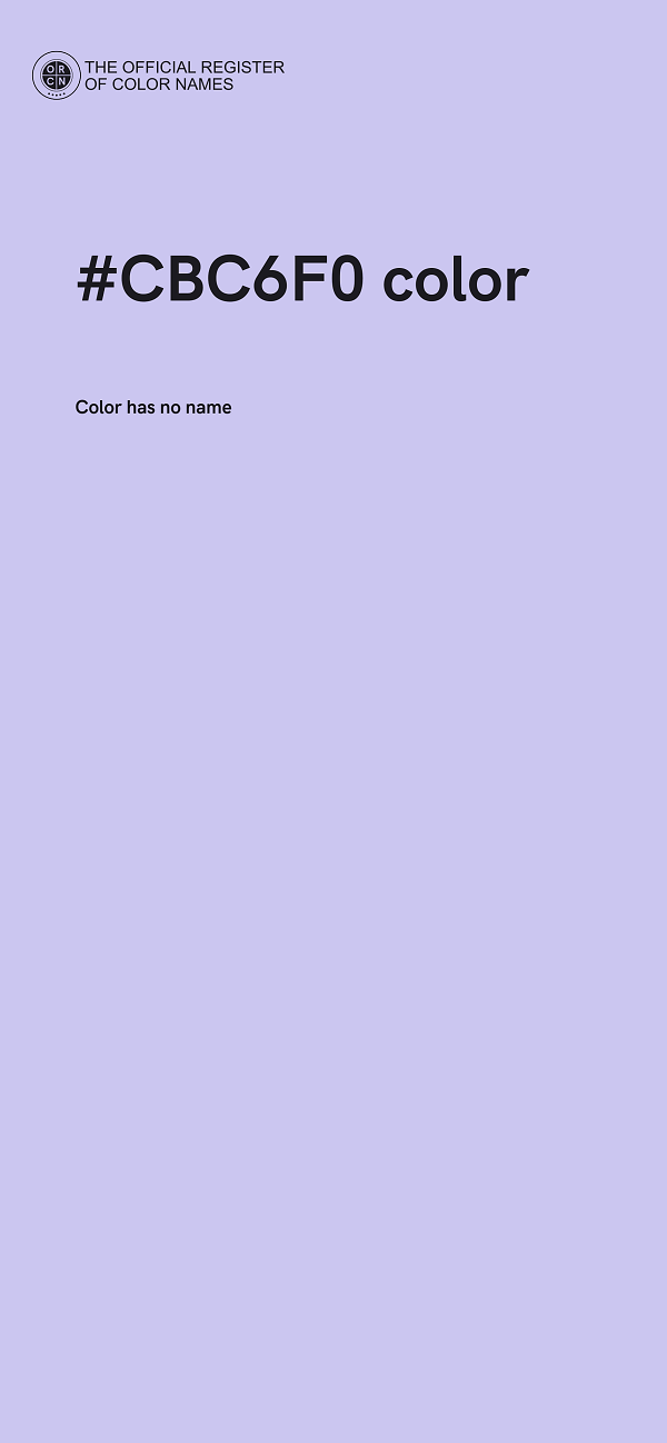 #CBC6F0 color image