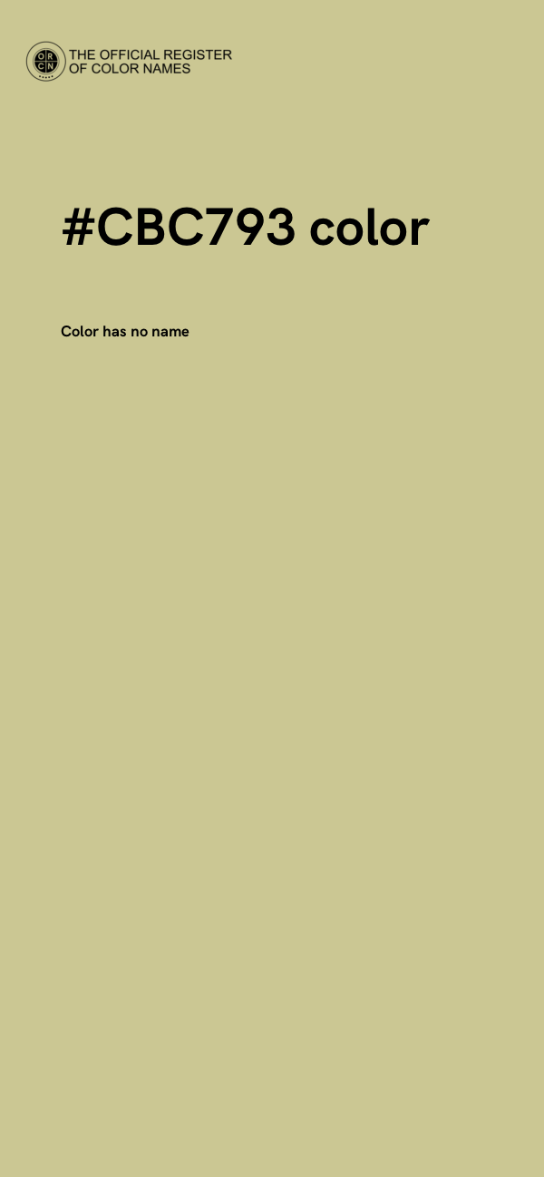 #CBC793 color image