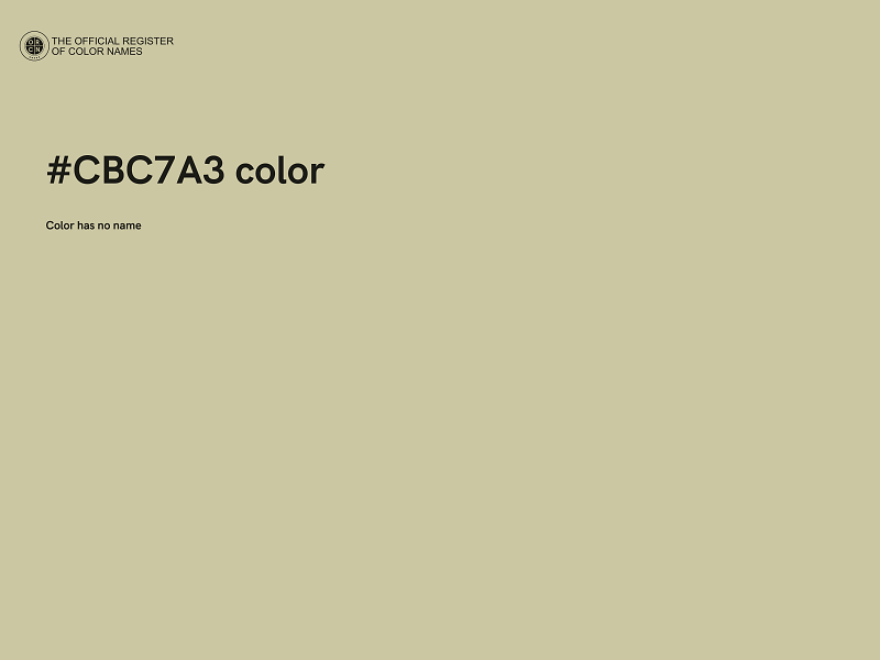 #CBC7A3 color image