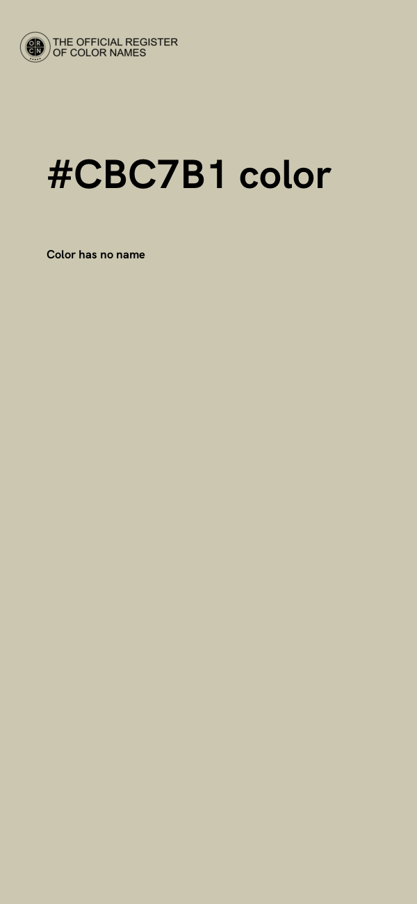 #CBC7B1 color image
