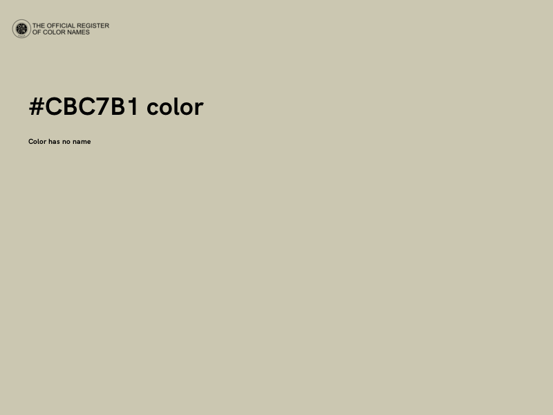 #CBC7B1 color image