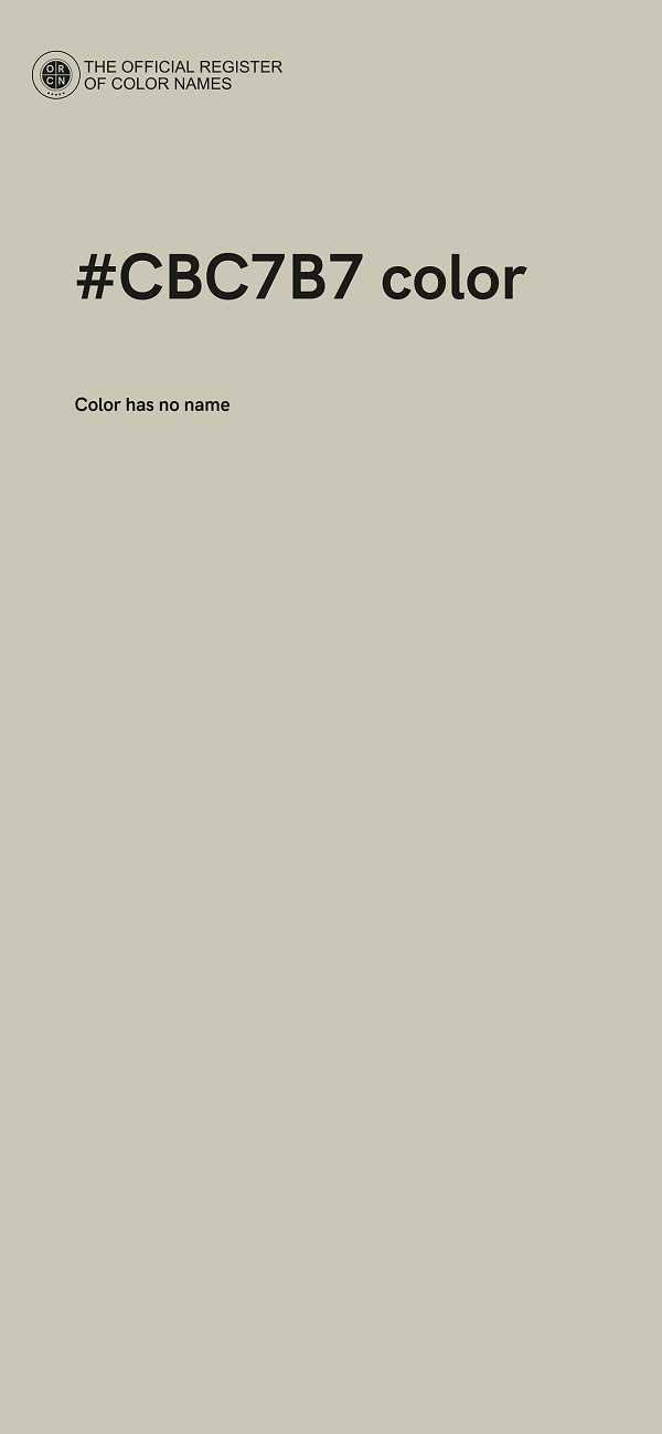 #CBC7B7 color image