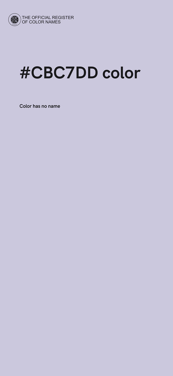 #CBC7DD color image