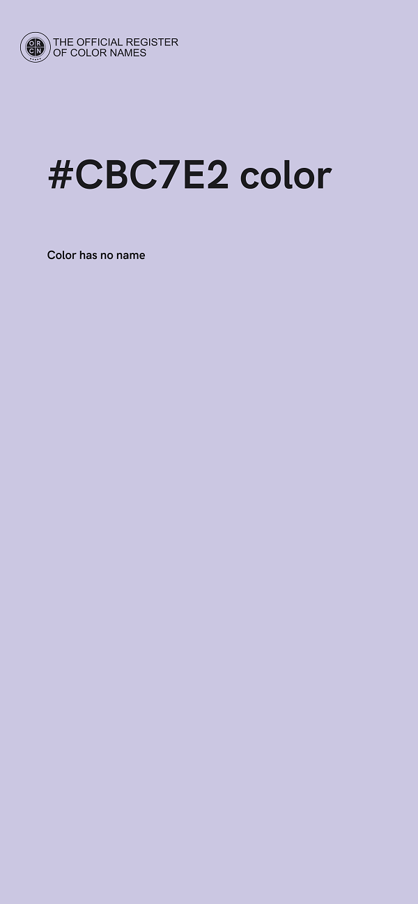 #CBC7E2 color image
