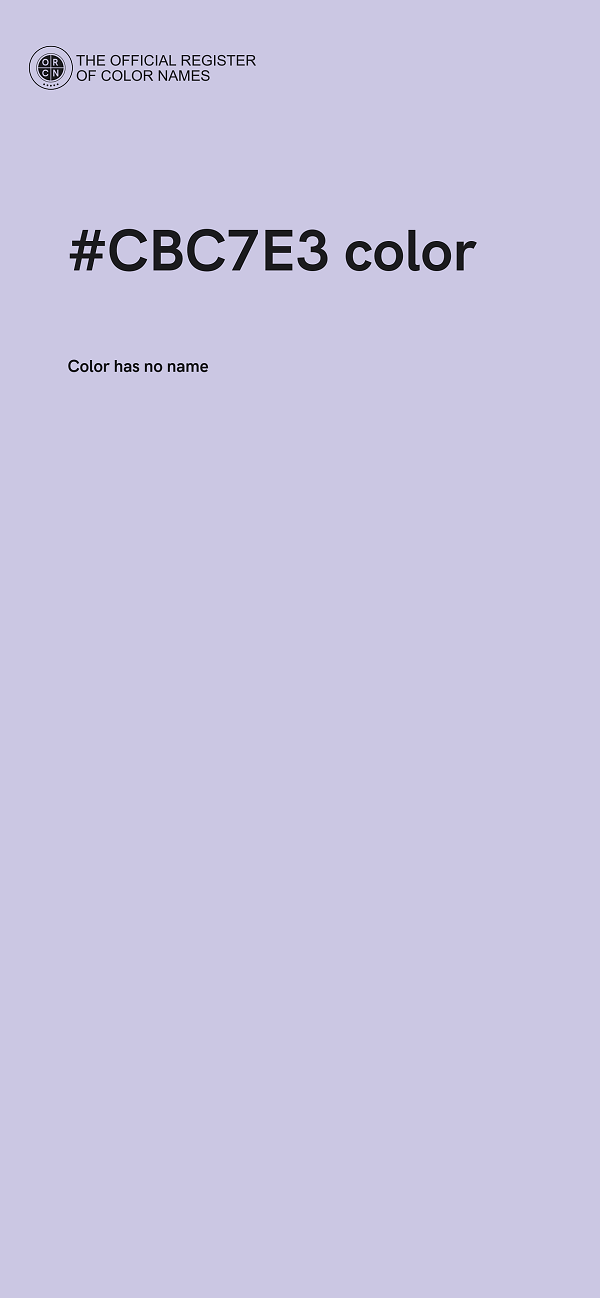 #CBC7E3 color image