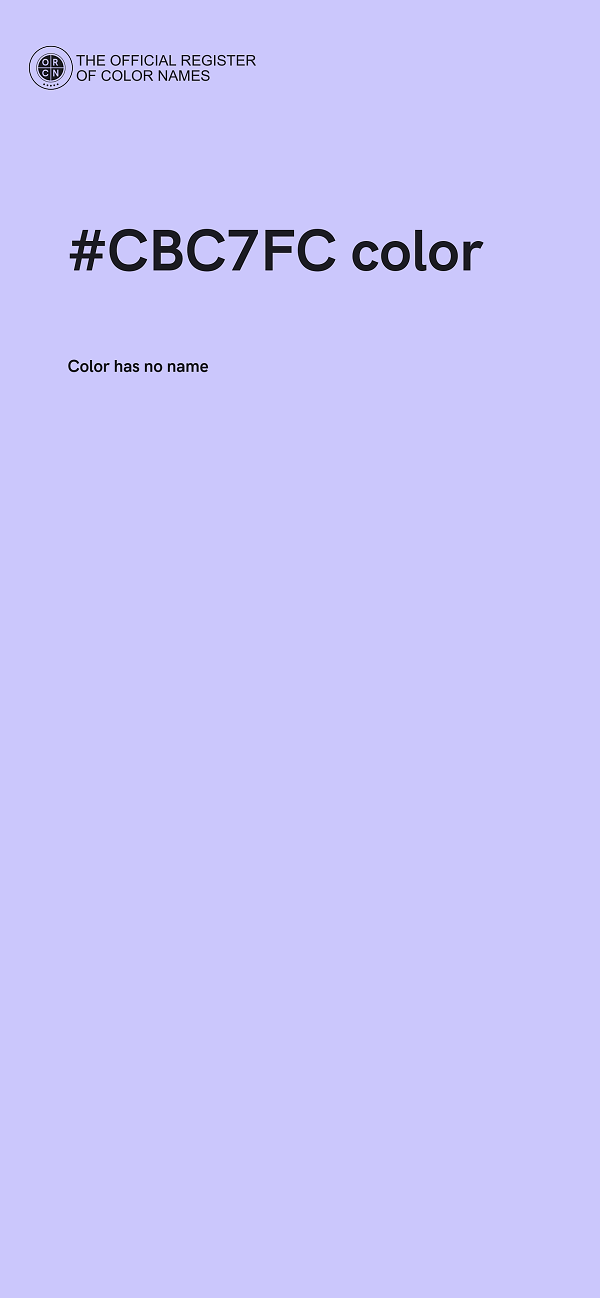 #CBC7FC color image