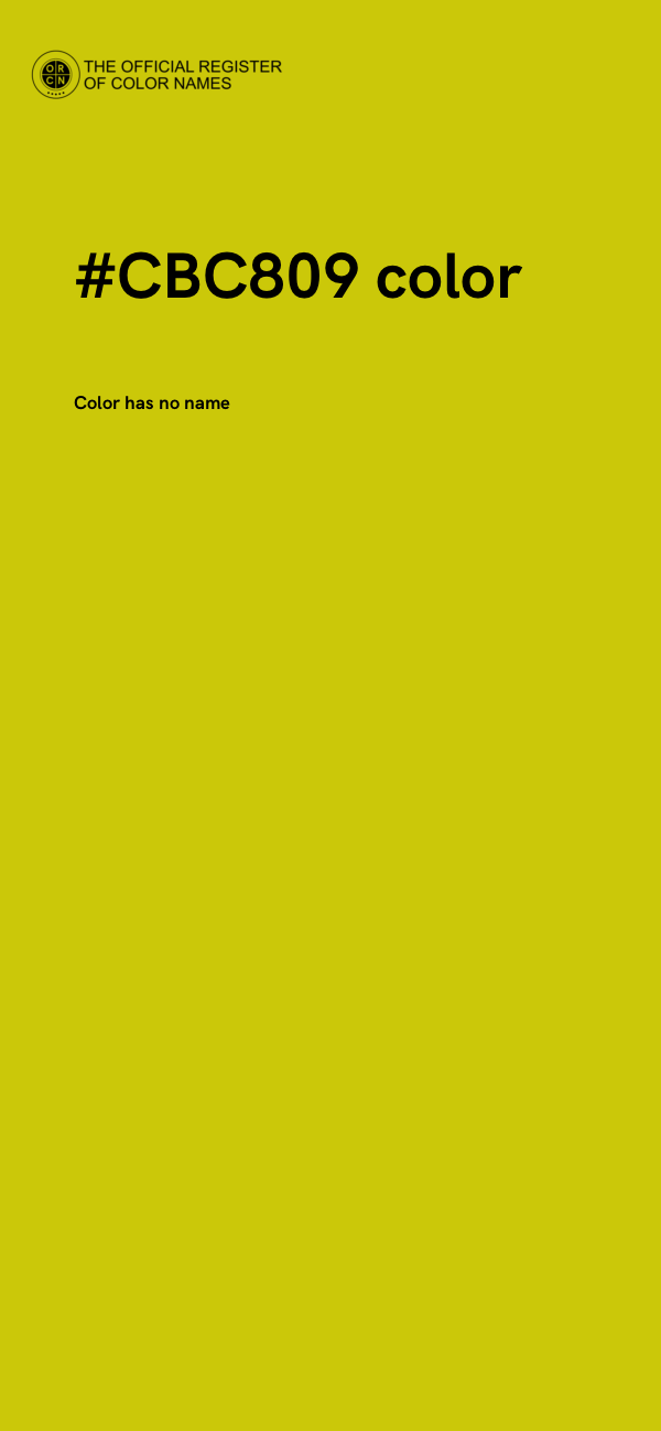 #CBC809 color image