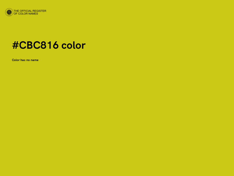 #CBC816 color image