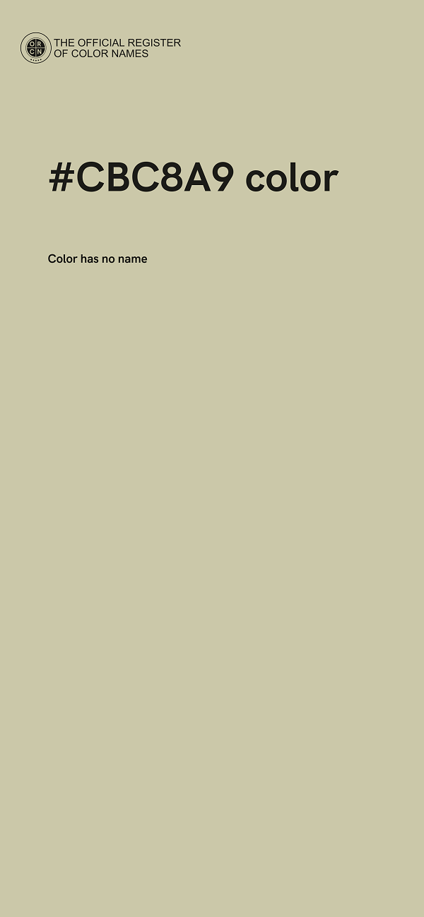 #CBC8A9 color image