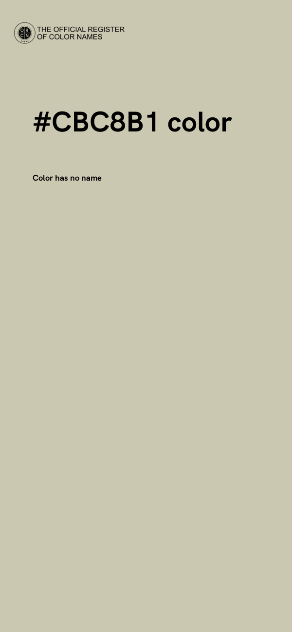 #CBC8B1 color image