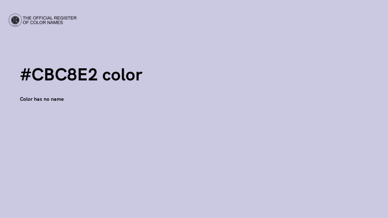 #CBC8E2 color image