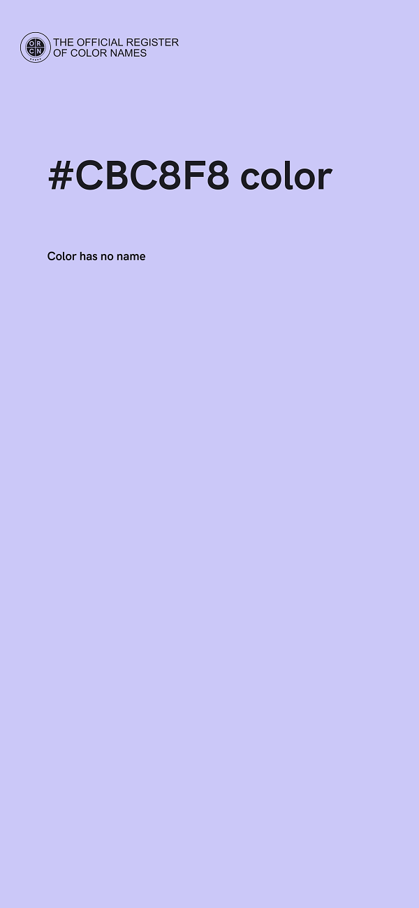 #CBC8F8 color image