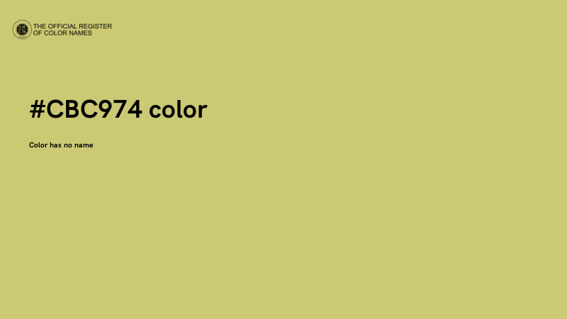 #CBC974 color image