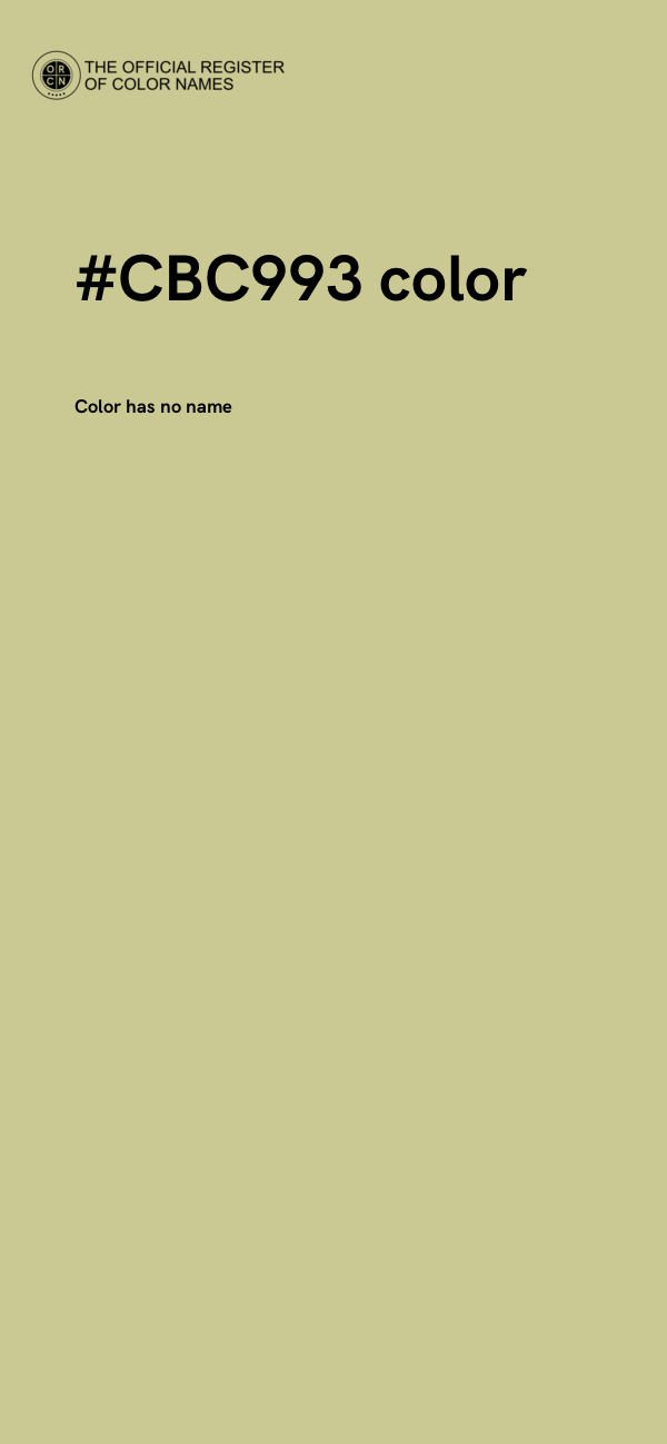 #CBC993 color image