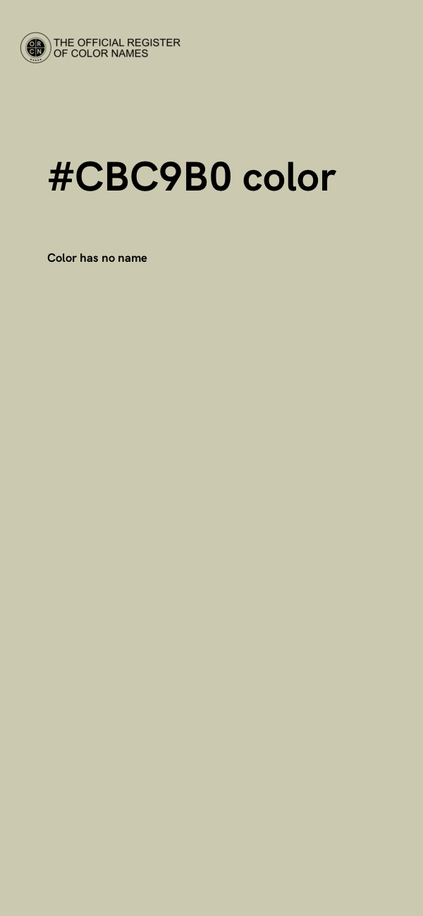 #CBC9B0 color image