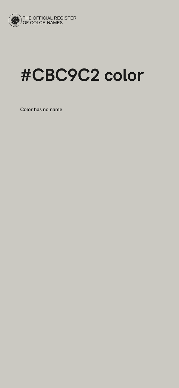 #CBC9C2 color image