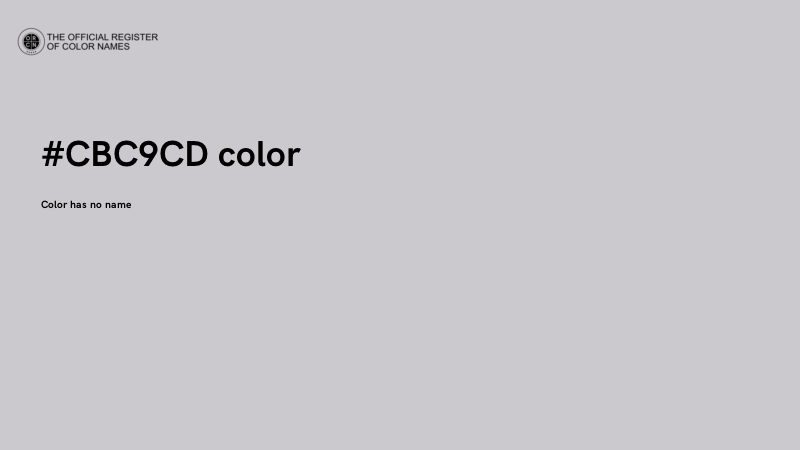 #CBC9CD color image