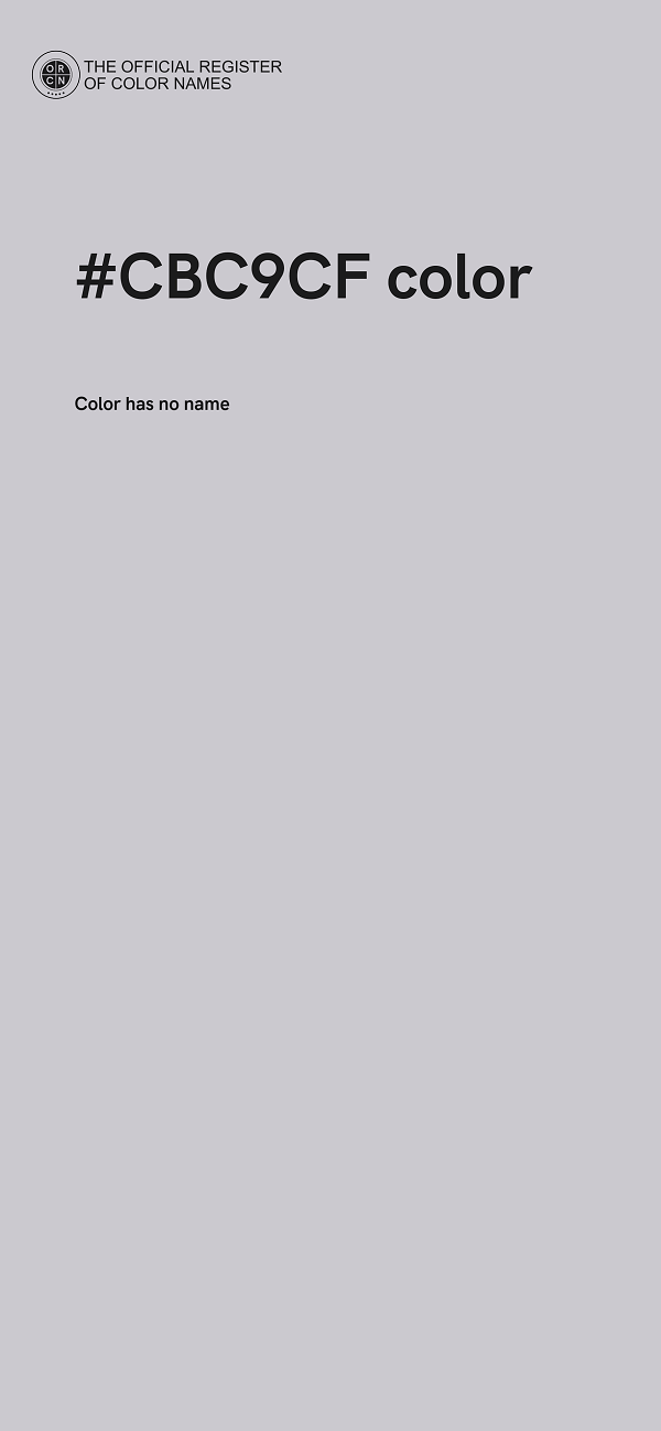 #CBC9CF color image