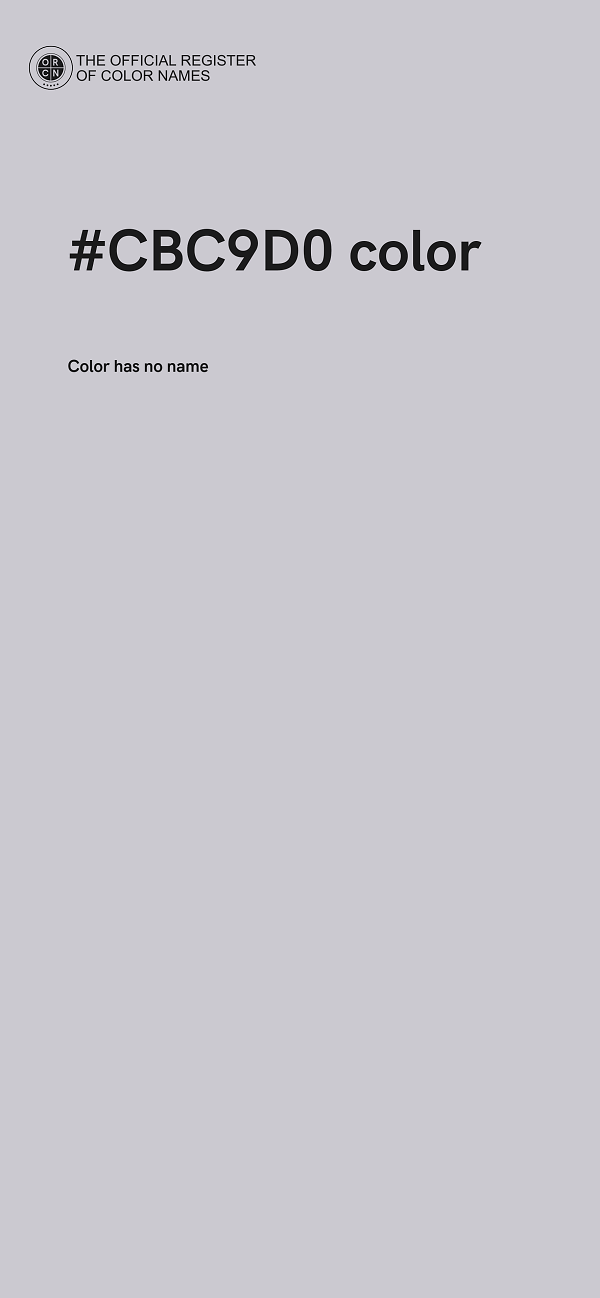 #CBC9D0 color image