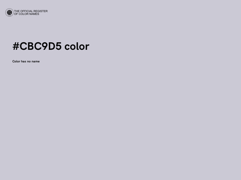 #CBC9D5 color image