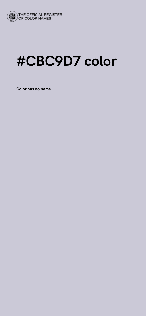 #CBC9D7 color image