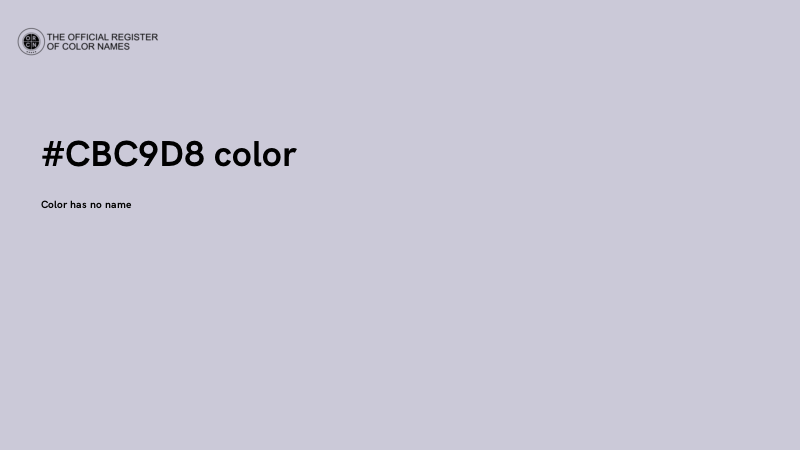 #CBC9D8 color image