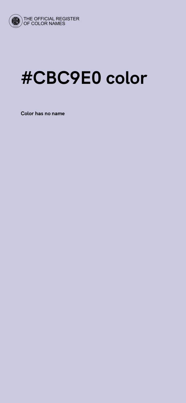 #CBC9E0 color image