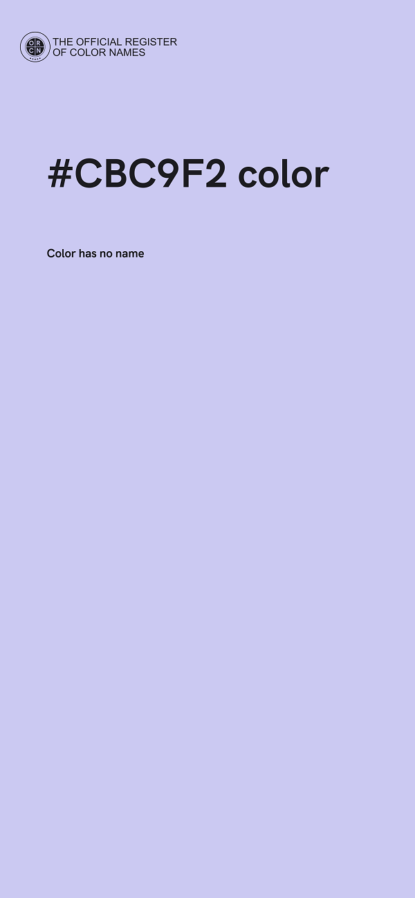#CBC9F2 color image