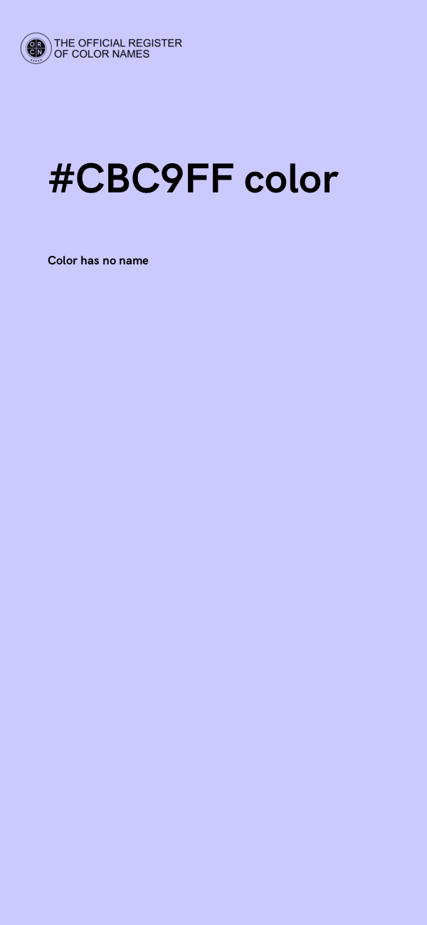#CBC9FF color image