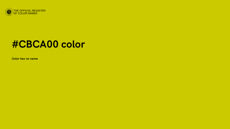 #CBCA00 color image