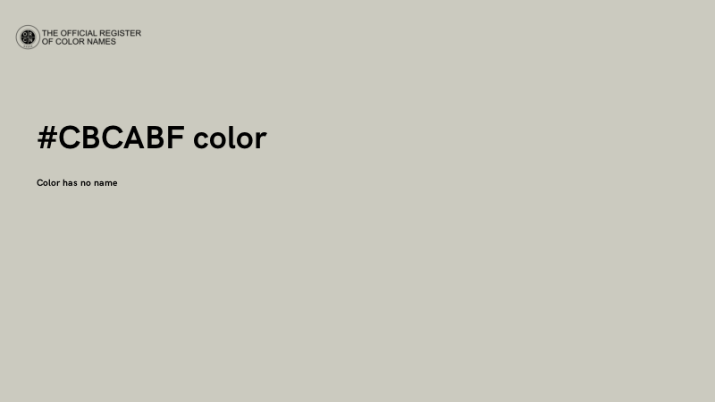 #CBCABF color image
